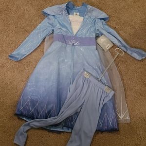 Disney Store NWT Frozen2 Elsa Travel Dress and Leggings Size 5/6